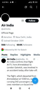 #Air India AI171