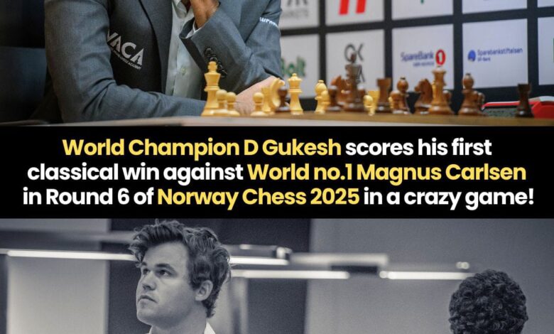 Gukesh stuns Carlsen