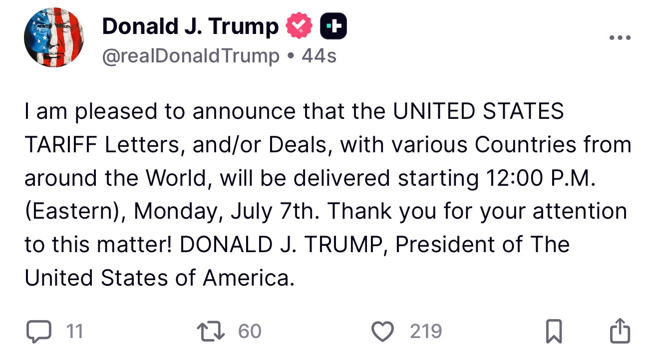 #Tariff-ied yet?