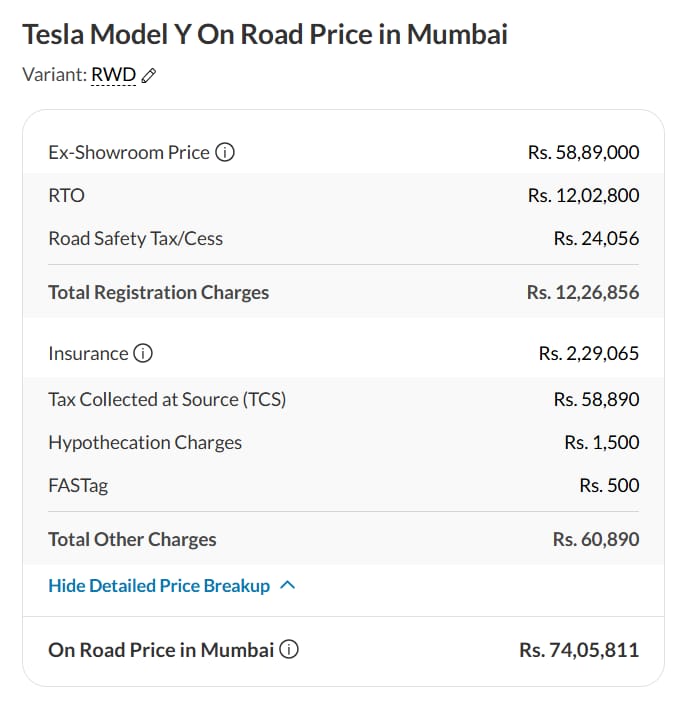 #Tesla is here @Mumbai