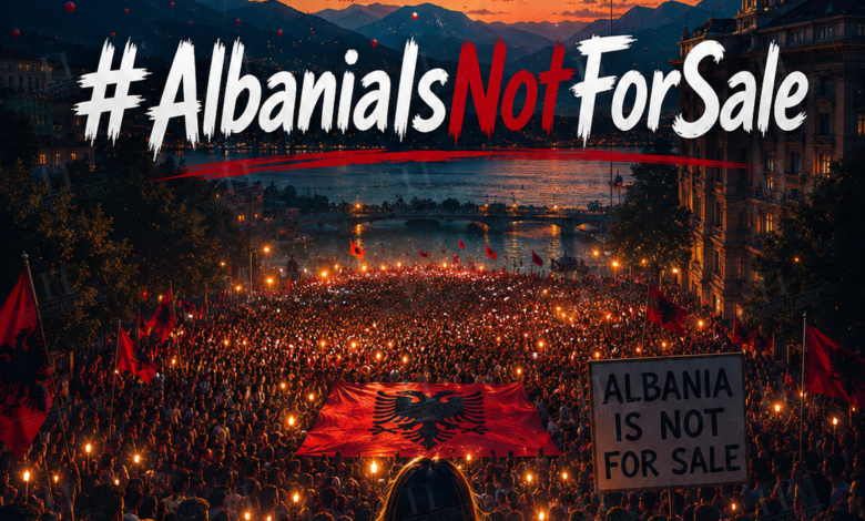 #AlbaniaIsNotForSale